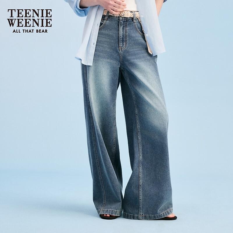 Teenie Weenie Bear Cartoon Denim Jeans for Women L
