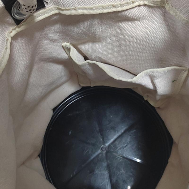 Canvas Bucket Purpose Tool Bucket Truck Tool Organizer with Plastic Bottom Bucket Tool Bag for Store Work Tool Accessory