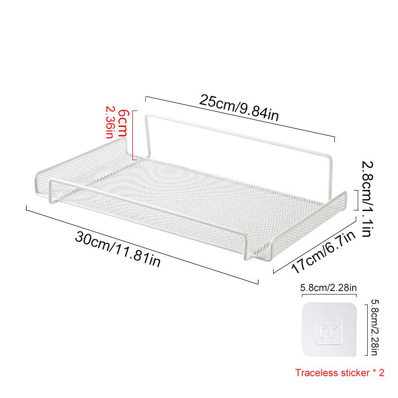 1PC Metal Small Items In Living Room Black White Bedroom Router Shelf For TV Top Boxes 2 Colors