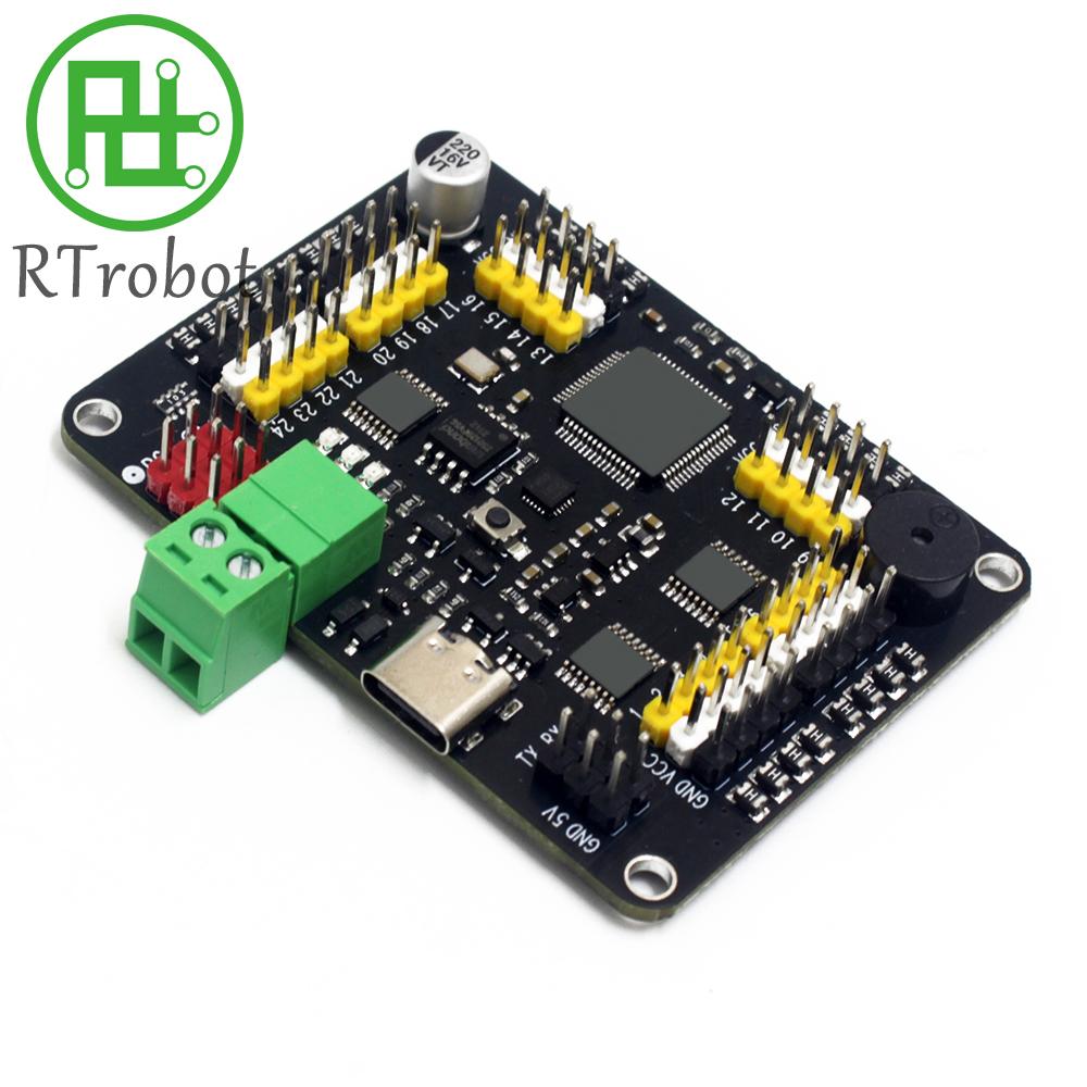 32 24 16-Kanal Roboter-Servo-Steuerplatine Servo-Motor-Controller PS-2 Drahtlose Steuerung USB/UART-Verbindung Mod