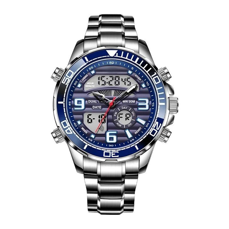 Top Brand Luxury Digital Mens Watches Top Luxury Sport Quartz Wristwatch For Men All Steel Military Waterproof Clock+Box