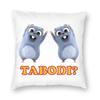 Happy Grizzy And The Lemmings Cushion Cover Sofa Home Decor Cartoon Lemmings Bear Square Throw Pillow Cover 45x45cm