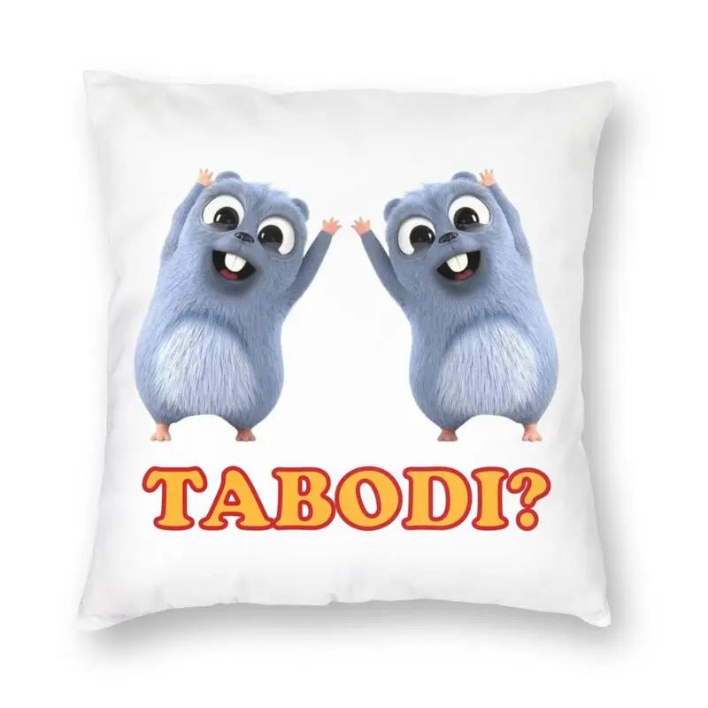 Happy Grizzy And The Lemmings Cushion Cover Sofa Home Decor Cartoon Lemmings Bear Square Throw Pillow Cover 45x45cm