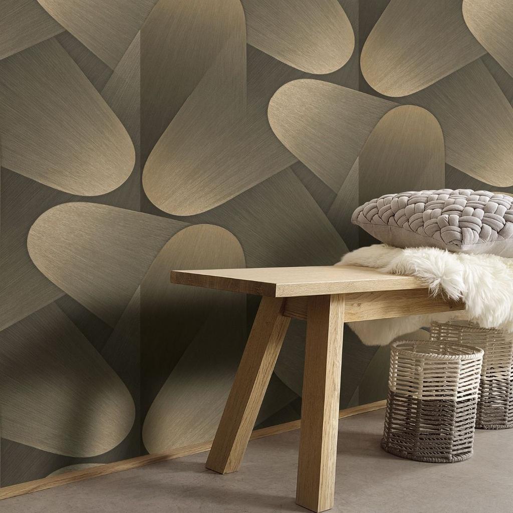 Erismann Allure Geometric Vinyl Textured Wallpaper
