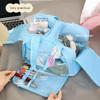 Large Capacity Fluffy Makeup Classification Storage Bag Portable Travel Double Opening Oxford Cloth Storage Makeup Washing Bag