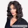 Heat-Resistant Synthetic Fiber Wig for Women - Natural Looking Medium-Length Wavy Bob,Youthful Appearance, Lightweight & Comfortable Fit
