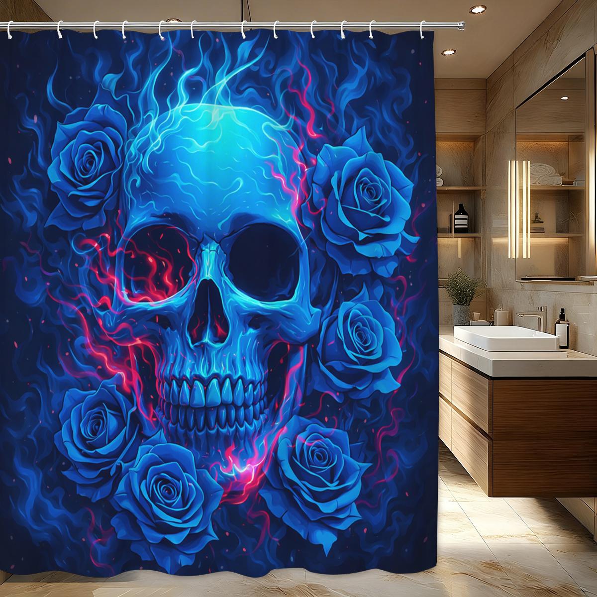 

Vibrant Art Printed Polyester Shower Curtain - Stylish Bathroom Decor, Unique Themed Bath Curtain For Home & Hotel W60H190(CM)-1 Pcs