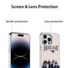 ManeS-skinS Hip Hop Band Poster Phone Case for iPhone 16 15 14 13 12 11 Pro Max Sheepskin Silver-edged Protective Case