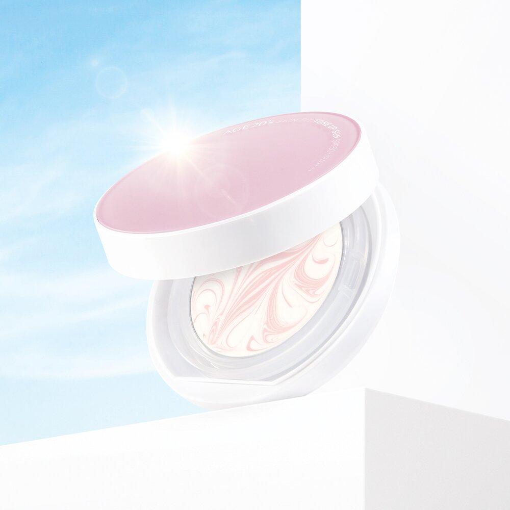 Набор сменных блоков солнцезащитного крема AGE 20 s Skin Fit Tone Up Sun Pact, 12,5 г x 2 шт.