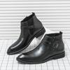 Moda Moda Męskie Buty Wysokie Nowy Design Śniegowce Kostki Antypoślizgowe Męskie Buty Chelsea Proste Męskie Biznesowe Botas Buty do Chodzenia Casual