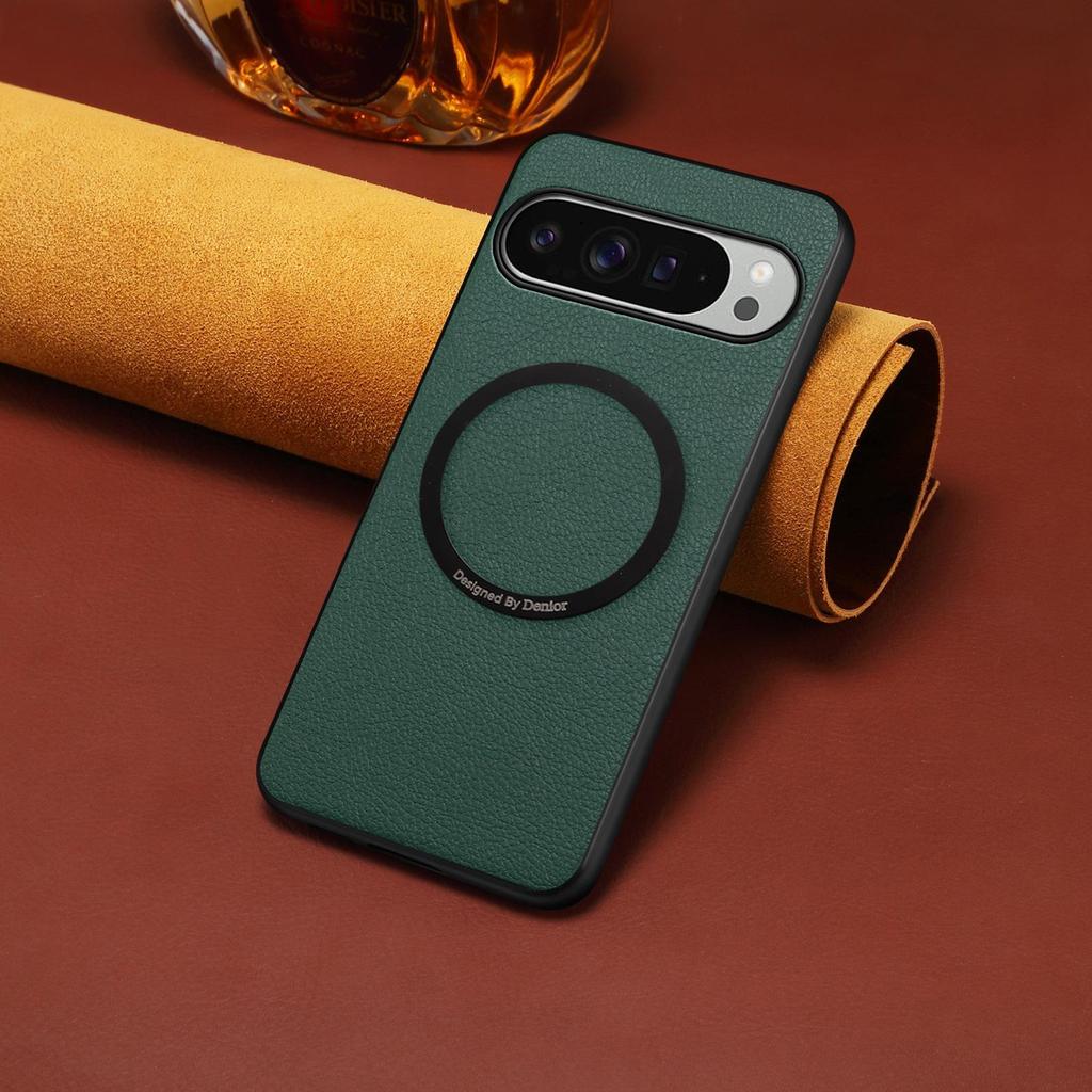 Senior-Friendly Google Pixel 8Pro Faux Leather Drop-Proof Calfskin Case