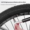Mini Aluminum Alloy Bicycle Pump Portable Silver Pump Road Mountain Bike Pump Riding Tire Filling Pump Riding Equipment Outdoor