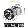 Super bright LED fishing headlamp, Rechargeable headlamp,Long lasting, With intelligen,Suitable for adventure,Outdoor, Hiking