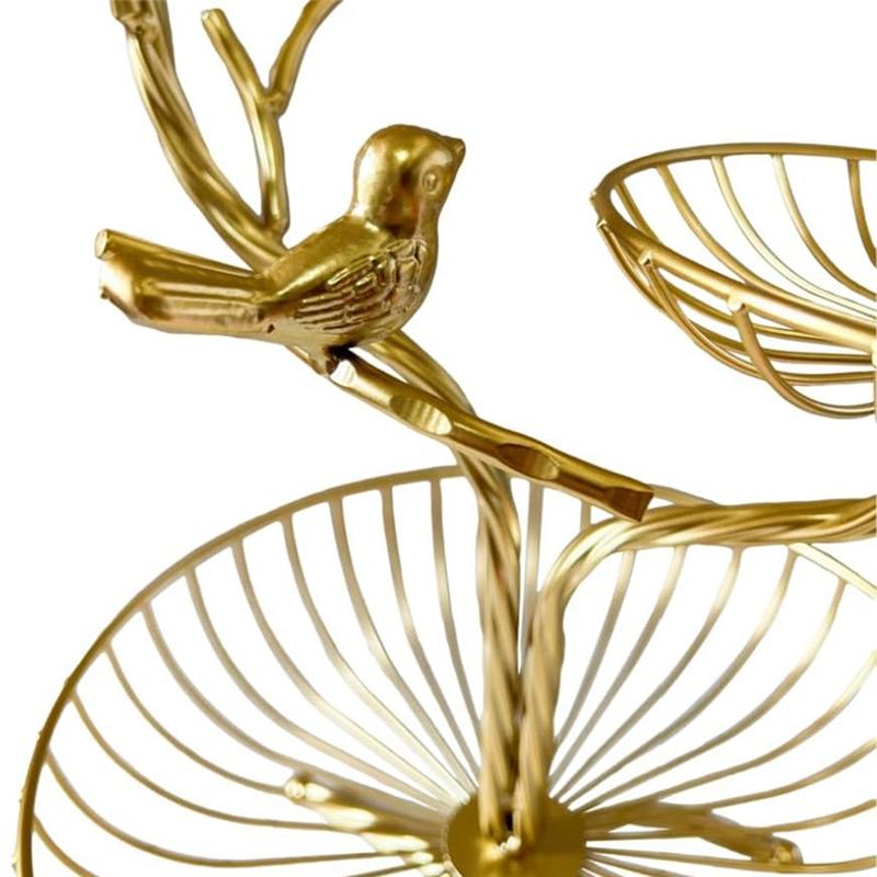 M-Modern-3-laags fruitmandhouder, decoratieve fruitschaalhouder, metalen standaard, tafel- of aanrechthouder voor groenten, brood en snacks