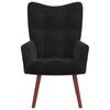 Vidaxl Armchair, Black, Upholstered In Velvet