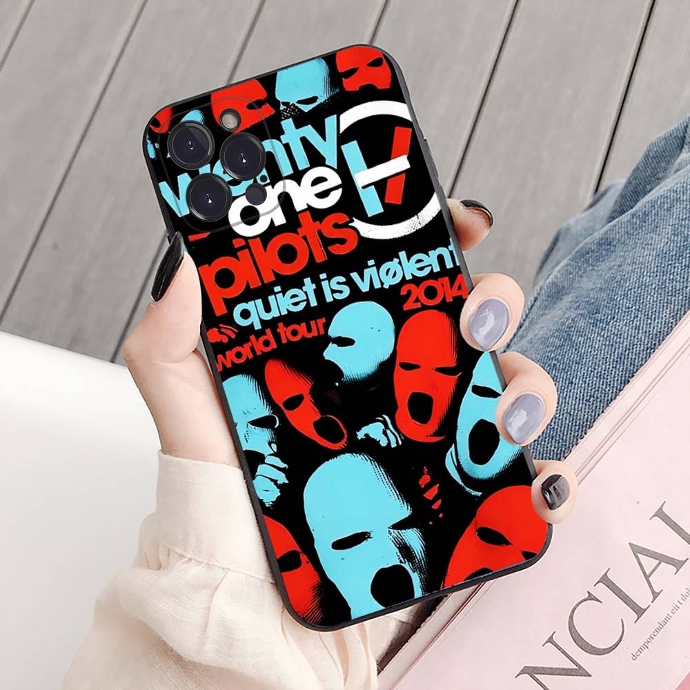 

T-Twenty One Pilots Band Phone Case For IPhone 16 15 8 7 6 6S Plus X SE XR XS 14 11 12 13 Mini Pro Max Mobile Case iPhone 12