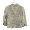 Max Mara Made In Italy Check Pattern Tailored Jacket 36 Gray Women Used