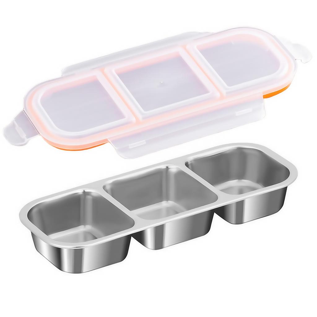 Reusable Food Storage Stainless Steel Snack Container Perfect For Parties Versatile Food Container 26.2x10.3x4cm 8.1x4x1.6 Inch