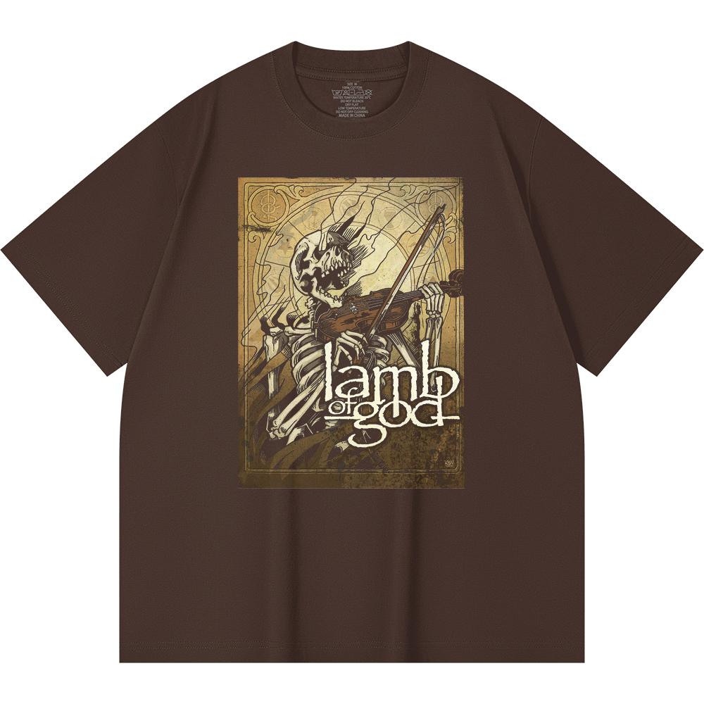 230 Gsm 100% Cotton Heavy Metal T-Shirt  Rock Band Popular Music Print Unisex Heavy Cotton T Shirt