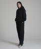 Noming One-Pleat Wide Sweatpants - Black
