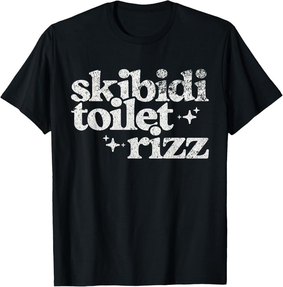 

Skibidi Toilet Rizz Funny Meme T-Shirt 4XL