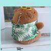 Charming Capybara Plush Toy Keychain Unique Animal Design For Cute Bag Decoration