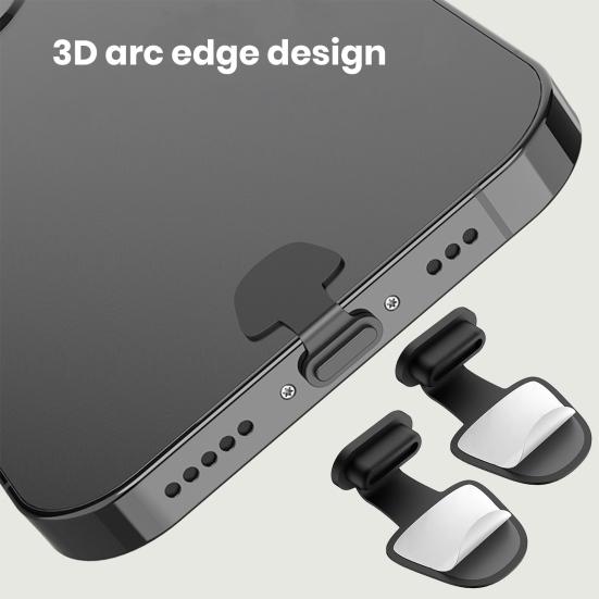 Cell Phone Silicone Dust Plug for iPhone for Android 8Pin Type-C Waterproof Tablet Mobile Phone Charging Port Cover Dust Protector Stopper