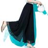 Add Pockets: Ice Silk Chiffon Wide-Leg High-Waist Slimming Plus Size Pants for Summer