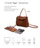 Genuine Leather Crossbody Tote Bag - Large Capacity, Light Luxury Suede Underarm for Women