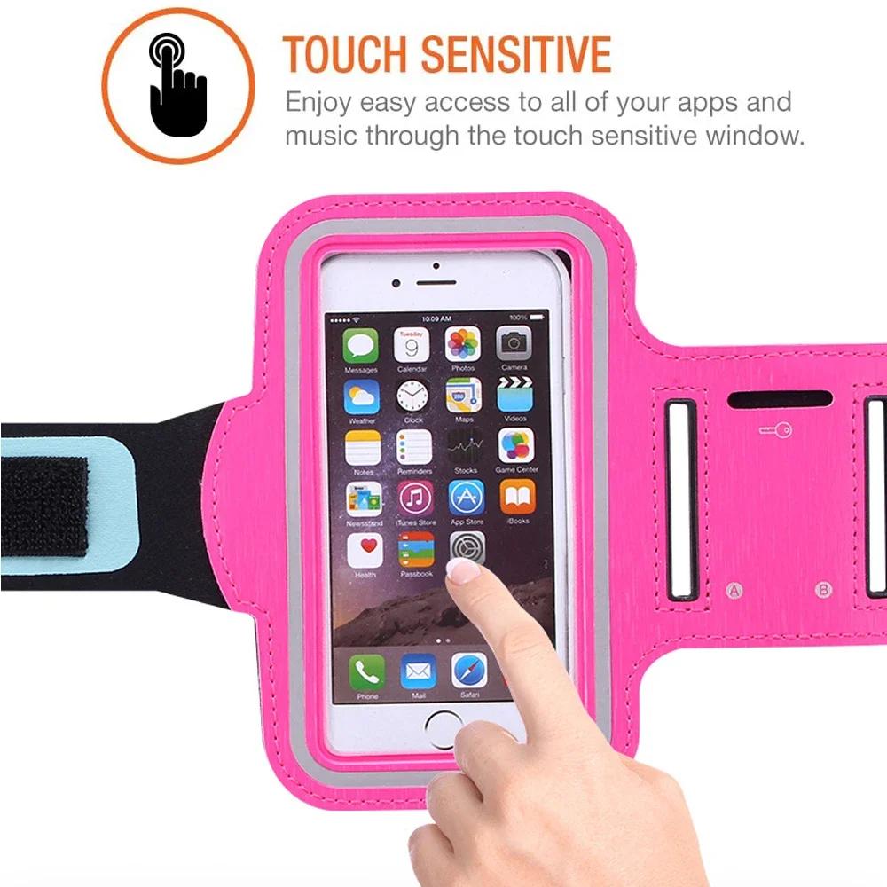 5 Inch Mobile Phone Armband Outdoor Sports Smartphone Holder Gym Running Phone Bag Arm Band Cases for Samsung for IPhone Holder 6