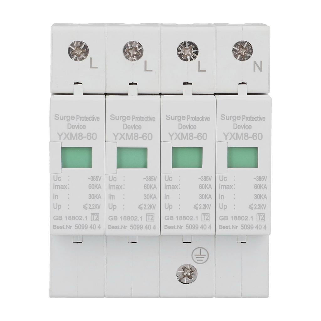 Protective Device Electric Shock Protector Module Arrester Breaker AC380V YXM8‑60