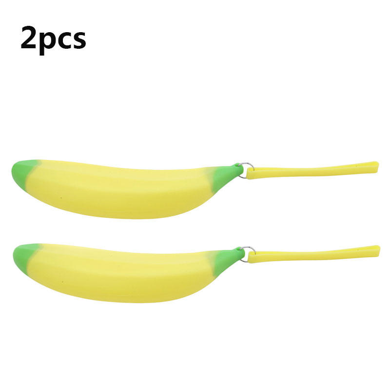 Novelty Funny Silicone Purses Multifunction Pencil Case Portable Yellow Banana Coin Purse Bag Wallet Key Bag Pouch