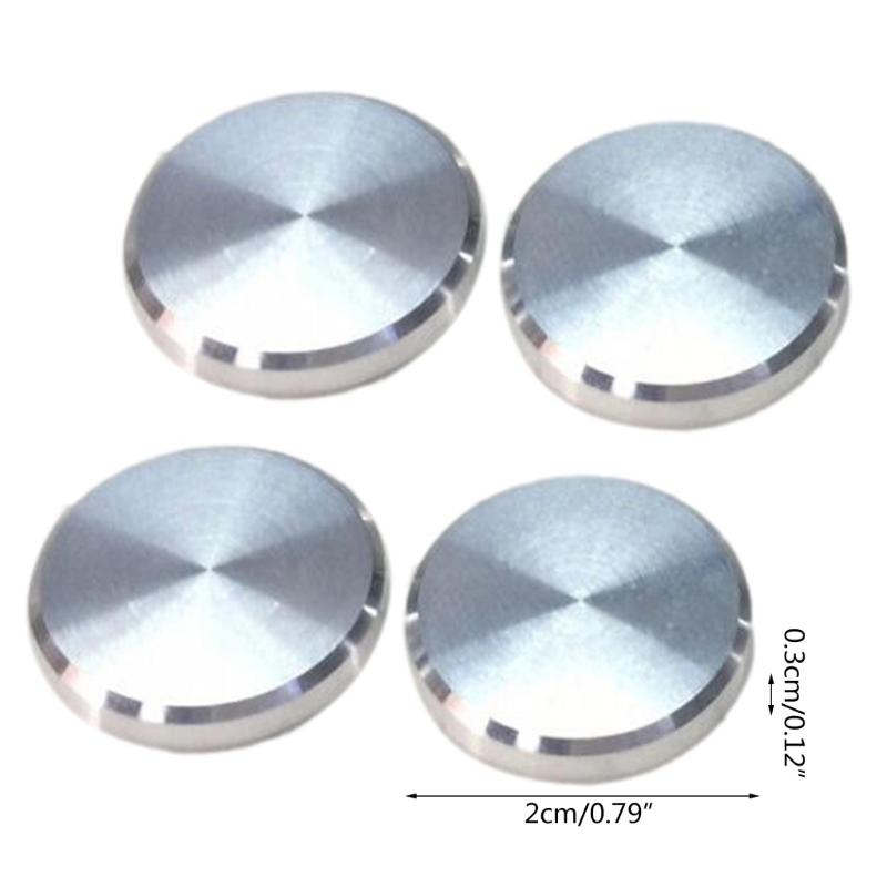 4Pcs Silver Color Aluminum Rotary Electronic Control Opener Knob Cover for REVOX A77 A76 A78 Switch Knob