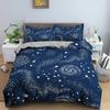 3D Galaxy Starry Sky Comfortable Duvet Quilt Cover Pillowcase Bedding Set Children Bedroom Decoration Home Textile