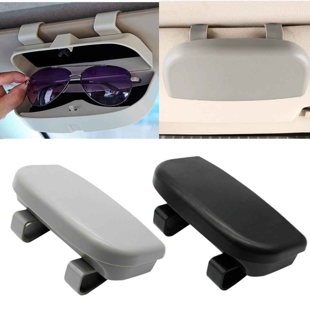 Porte-lunettes de voiture, étui de lunettes de soleil, boîte à Clip, organisateur de pare-soleil de voiture, boîte de rangement intérieure,