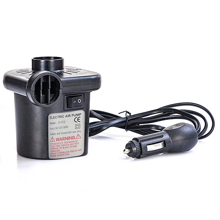 Portable 12V DC Electric Air Pump for Inflatables Mini Inflator Deflator Pumps with 3 Nozzles