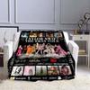 Coperta K-PopT- Taylor-S-Swift - Regalo per Fan - Adatta per Casa, Tempo Libero, Campeggio e Viaggio - Coperta Multifunzionale