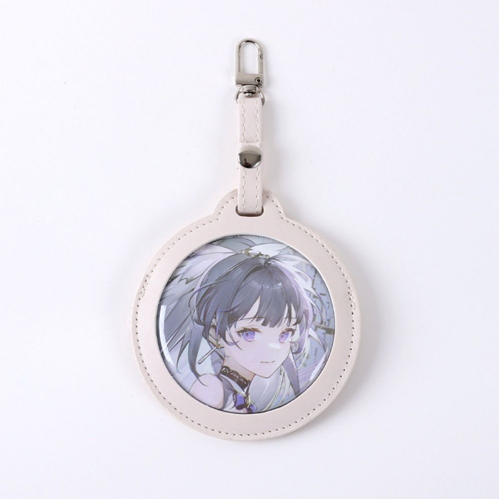 PU Transparent Round Bag Badge Display Single Badge Itabag Badge Storage Bag  Fans Supplies