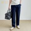 Pantalones Casuales Rectos 100% Lino para Hombre