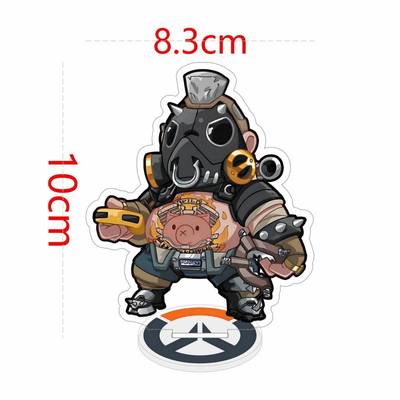 

Overwatch 2 Game Characters Chibi Acrylic Standee Keychain D.Va Kiriko Genji Mercy Tracer Reaper Hanzo Ana Lucio Ashe Desk Decor 10 cm
