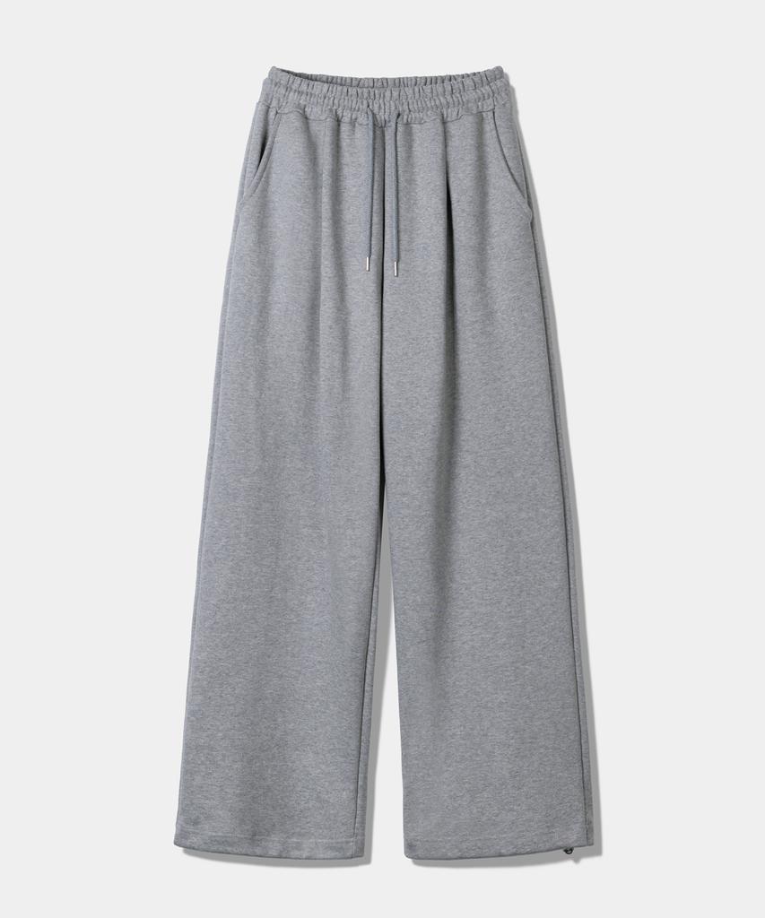 PRINOAR Arch Stay Blue String One-Pleat Wide Pants - Melange