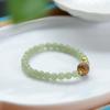 Hetian Jade & Agarwood Beaded Silver Bracelet