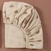 Soft Breathable Muslin Cotton Baby Fitted Sheet Newborn Crib Bed Sheet Universal Solid Color Infants Cradle Flat Sheet