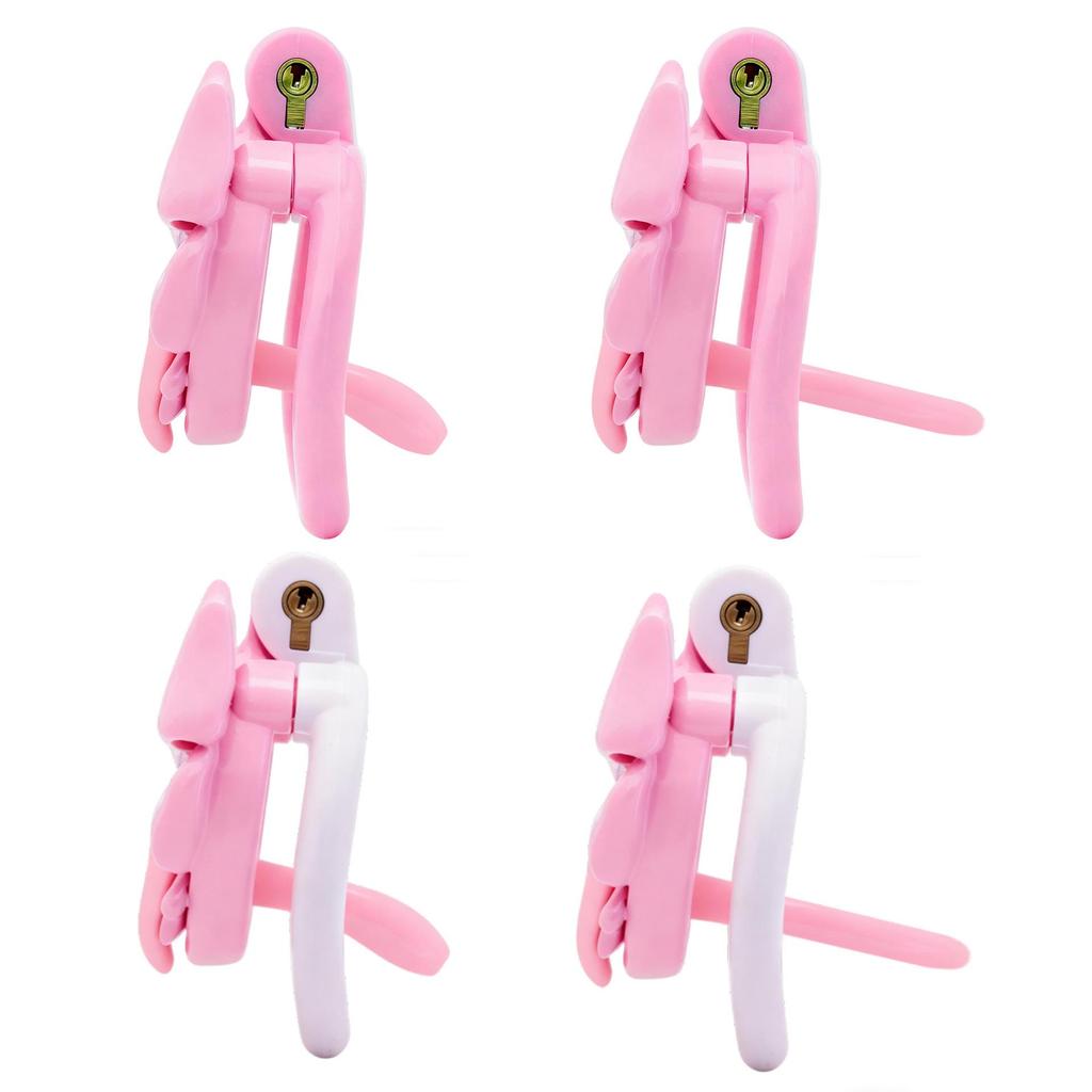 Chrysanthemum Bow Chastity Lock: Male Flat Lock and Restraint for TS Training