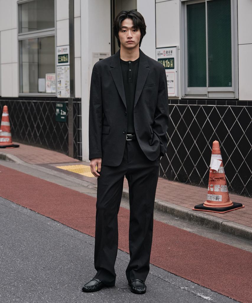 Stco [Summer] Vibe Shift Crease Effect Blazer_Black (Oversized)_Sejxb33Osb
