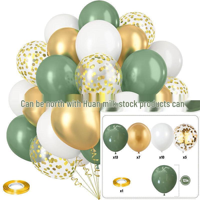 Set di 35 Palloncini Colorati con Paillettes da 12 Pollici per Decorazioni di Feste di Compleanno