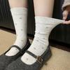 French Gentle Small Floral Early Autumn Retro Socks Medium Tube Socks Wind Versatile Elegant Stacking Socks Stockings