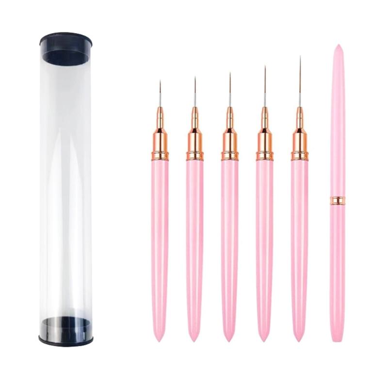 Professional Nail Art Brushes Nail Line Brush UVGel Painting Pen Carved Nail Art Liner 3D Rhinestones Brush for Manicure 1