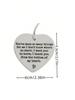 1pc Heart-shaped White Porcelain Plaque, 'thank You' Message For Friends, Family And Coworkers, Gift Boxed