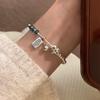 Korean Freshwater Pearl & Sterling Silver Bracelet for Women – High-Gloss, Versatile, and Elegant Hand Jewelry